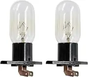 CENPEK 2 Pack Microwave Oven Lamp T170 240V 25W 6.3 MM terminals Fit for Many models