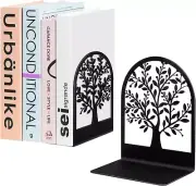 Book Ends, Metal Bookend, Tree of Life Bookend for Shelves, Home Decorative Book