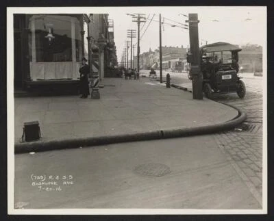 Bushwick Avenue and Metropolitan Avenue Brooklyn New York 1920s Old Photo 1