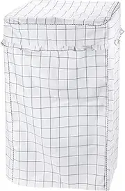 sourcing map Top Load Washer Cover, Portable Washing Machine Cover, 24Wx25Dx39H Inch(XL Size) White Grid Waterproof Cover for Washer