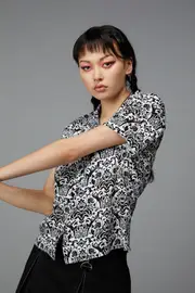 Devil Print Blouse