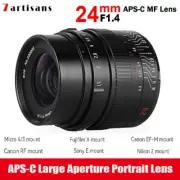 7artisans 24mm F1.4 APS-C Prime Lens Fr Sony E Canon EOS-M RF Fuji X M43 Nikon Z