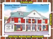 METAL SIGN - Pennsylvania Postcard - Gettysburg National Museum, Gettysburg, Pe