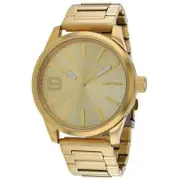 Diesel Mens Rasp Gold Dial Watch - DZ1761 One Size