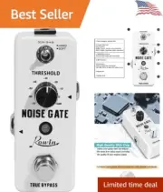 Mini Noise Gate Pedal - High-Quality Zinc Alloy - True Bypass - LED Indicator