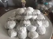 Homemade 100 Cookies Snowball Pecan Or Walnut 2 Beautiful boxes