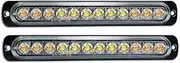 Fahgaer 12LED Safety Emergency Flashing Lights, 12V-24V Strobe Warning Light, Breakdown Beacon LED Light Bar,Yellow+White