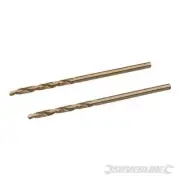 Cobalt Drill Bits 2pk 2.0mm For alloys, steel cast irons titanium hard material