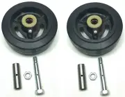 Two (2) 6" x 2" Casters Mold-On Rubber Wheel with Roller Bearing - 410 Lb. Cap.