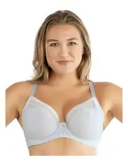 [Parfait] Shea Supportive Full Bust Plunge Bra in Silver