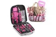 Monika Pink Tool Combo Portable Household Tool Set & Piece Gardening Tool Kit