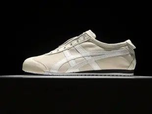 Asics Onitsuka Tiger MEXICO 66 鬼塚虎 帆布鞋 懶人鞋 百搭 休閒鞋 男女鞋 米白黑  -步履不停