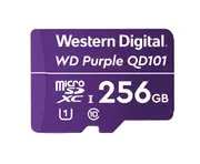 WD SC QD101 MicroSD Card 256GB Purple Surveillance Camera WDD256G1P0C