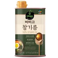 在飛比找蝦皮購物優惠-韓國 CJ bibigo 芝麻油 鐵罐