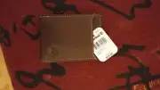 TIMBERLAND BROWN GENUINE LEATHER MEN'S PASSCASE WALLET NEW