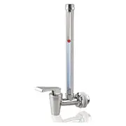 Sight Glass Spigot 7 Inch Steel Spigot with Clear View Water Level for and Waterdrop Water Filtration System Silver