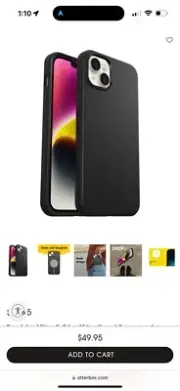 OtterBox Apple iPhone 14 Pro Max Symmetry Plus Series Case with MagSafe -Black