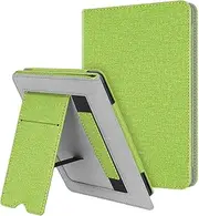 CCOO Stand Case for Kindle Paperwhite 10th Generation 2018/Paperwhite Before 2018 - Premium Protective Cover Sleeve with Card Slot and Hand Strap, Green