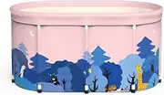 Foldable Separate Family Bathroom SPA Tub Portable Foldable Bathtub Soaking Bathtub Home SPA Bath Large Size Bath Tub Removable Foldable Bathtub for Adult Unisex Shower Stall
