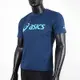 Asics T-Shirts [K31415-50] 男 短袖 T恤 運動 透氣 排汗 吸濕 快乾 台灣製 深藍