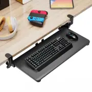 Large Keyboard Tray That Slides Out from Under The Desk, Pull Out with Adjust...