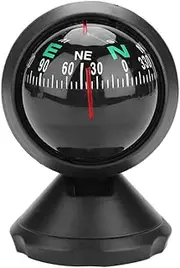 Car Boat Compass, Electronic Adjustable Swivel Military Ball Night Vision Compass Car Navigation for Vehicle