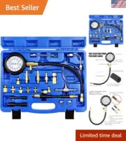 Professional Fuel Pressure Tester & Injector Pump Gauge - Automotive Tool Set