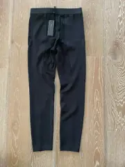 BCBGMaxazria Kramer Contrast Ottoman Black Leggings Size M NWT
