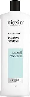 Nioxin Scalp Recovery Purifying Shampoo - Shampoo for Dandruff and Itchy Scalp, 1000ml