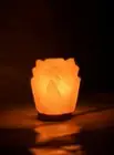 Premium Himalayan Salt Lamp-Hand-Carved Rose Shape | Natural Wellness & Elegant