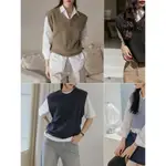 CODIBOOK｜韓國 COMMON UNIQUE 2TYPE基本款針織背心［預購］針織外套 毛衣 女裝