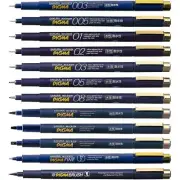 Sakura Pigma Micron Fine Pen Black 12 size set Manga Pen water-based From Japan