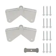 KUMGROT 4 pcs Gutter Extension Hinge Gutter Downspout Hinge Downspout Extensi...