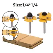 Carving T-shape Cutter Bit Wood 1/2"*1/4" T-Slot tongue groove router bit