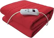 Heating Electric Blanket in Autumn and Winter, Sigle Bed Heated Mattress Cover, with Elasticated Skirt, Fast Heat Up, Machine Washable, Safe for All Night Use,