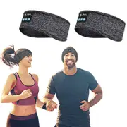 2Pcs Bluetooth 5.0 Music Sleeping Eye Mask Wireless Sport Stereo Headphones Headband