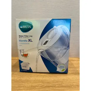 NG商品出清【德國 BRITA】 3.5L MARELLA 馬利拉記憶型濾水壺XL(白色)