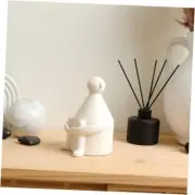 Home Decor Accents, Aesthetic Shelf Decor, Coffee Table Books White Pensive Man