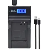 LCD USB Battery charger for Sanyo DB-L80 Pentax D-L188 D-Li88 VPC-GH1GX CS1PX X1