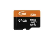 Team 64GB microSDXC UHS-I/U1 Class 10 Memory Card with Adapter - TUSDX64GUHS03