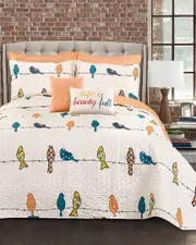 Lush Decor Rowley Birds Quilt Set