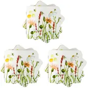 3x Urban Bee Meadow Cork MDF Coasters Yellow Kitchen Decor Tableware/Dinnerware