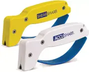 AccuSharp Yellow/White Tungsten Carbide Knife Sharpeners Set Of Two AS12