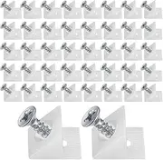 Walquicks 120 Pcs Wedge Bracke, Furniture Chest Drawer Bottom Repair Fixing Mending Drawer Plastic Angle Code Bracket Fastener with Screws for Sagging Drawers, Home Repair, Furniture Cabinet, Desks