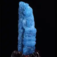 在飛比找Yahoo!奇摩拍賣優惠-阿賽斯特萊 250m大件如來佛飛天仙女祥龍魔鬼海藍寶水晶雕刻