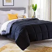 Linenspa 4 Seasons Microfibre Duvet - All-Season Duvet - Ultra Soft - 135 x 200 cm, Black