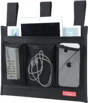Hanging Bedside Caddybedside Organizer Caddy For Bed Rails4 Pocketsblack