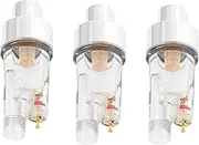 Mellisso 3X Hose Paint Fittings AIRBRUSH MINI AIR FILTER Moisture Water Trap 1/8 Inch Tool Kit
