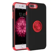 1PCS For iPhone 8 Plus & 7 Plus Shockproof TPU + PC Protective Case with Invisible Ring Holder