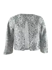 N Natori Women's Mosaic Tile Bolero Jacket